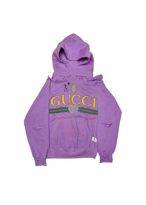 gucci hoodie purple|Gucci oversized hoodie.